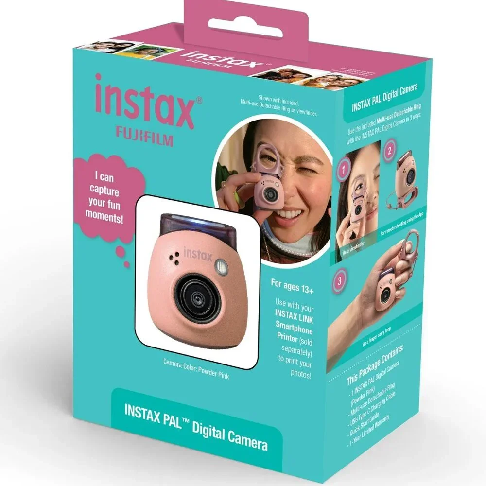 NEW- Fujifilm instax PAL Digital Camera, Pink